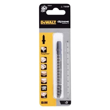DeWalt DT2217-QZ T101BF HCS XPC BIM Jigsaw Blade For Wood 100mm x3 Pcs