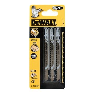 DeWalt DT2218-QZ T101DF HCS XPC BIM Jigsaw Blade For Wood 100mm x3 Pcs