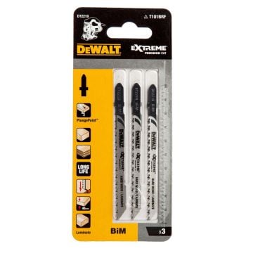 DeWalt DT2219-QZ T101BRF HCS XPC BIM Jigsaw Blade For Wood/Laminates 100mm x3 Pcs