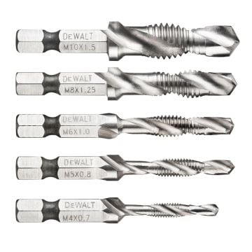 DeWalt DT50060-QZ Extreme Impact Ready Drill Tap Set x5 Pcs