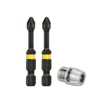 DeWalt DT70536T-QZ Extreme Impact Torsion 50mm Set Inc Magnet Bit Ring x3 Pcs