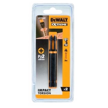 DeWalt DT70566T-QZ Extreme Impact Torsion PZ2 x 85mm IR Screwdriver Bits x2