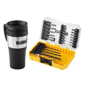 DeWalt DT70707-QZ TOUGHCASE Drill Driver Bit Set & Mug x25 Pcs