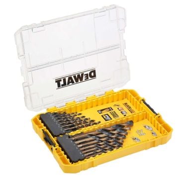 DeWalt DT70755-QZ Black & Gold HSS Metal TOUGHCASE Drilling Set x21 Pcs