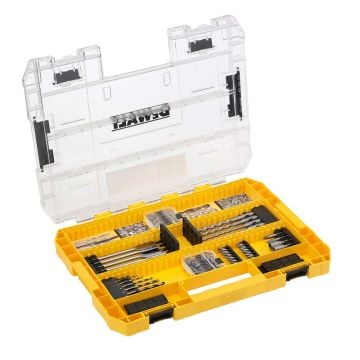 DeWalt DT70762-QZ TOUGHCASE Twist Drill Bit & Screwdriver Set x85 Pcs