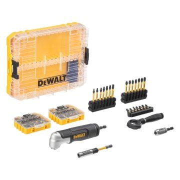 DeWalt DT70775-QZ TOUGHCASE Mix Bit Set Inc Right-Angle Attachment x80 Pcs