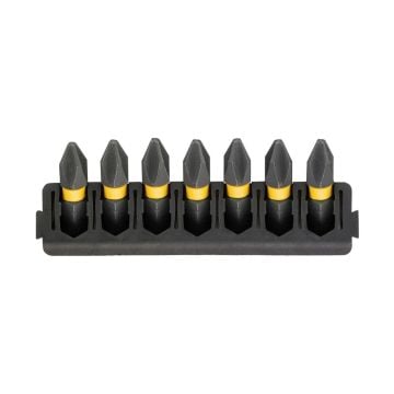 DeWalt DT70807-QZ FLEXTORQ TOUGHCASE 25mm PH2 Bit Bar Set x7 Pcs