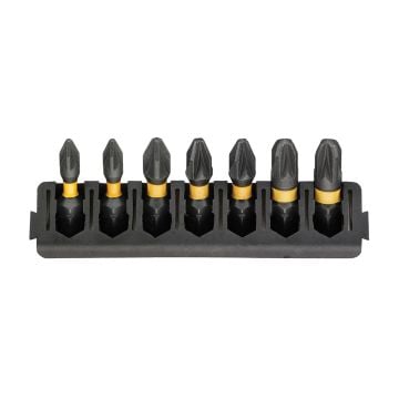 DeWalt DT70812-QZ FLEXTORQ TOUGHCASE 25mm Pozi Mix Bar Set x7 Pcs