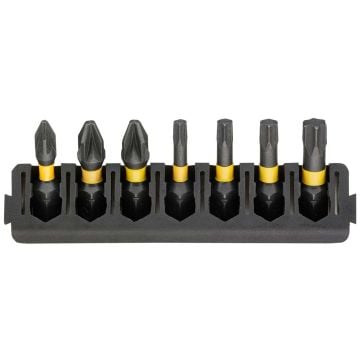 DeWalt DT70813-QZ Extreme FLEXTORQ TOUGHCASE PZ & TX Screwdriver Bit Bar Set x7 Pcs