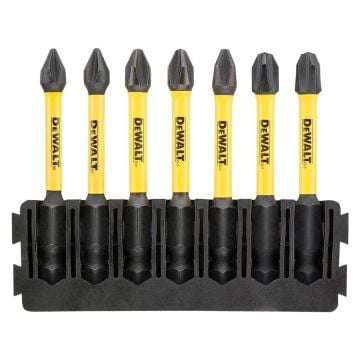 DeWalt DT70818-QZ Extreme FLEXTORQ TOUGHCASE Assorted PH Screwdriver Bit Bar Set x7 Pcs