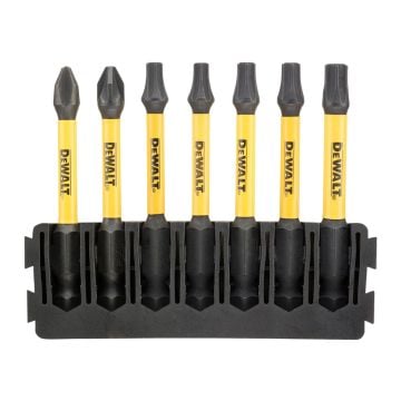 DeWalt DT70820-QZ FLEXTORQ TOUGHCASE 57mm PH PZ TX Mix Bar Set x7 Pcs