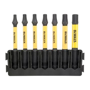 DeWalt DT70825-QZ FLEXTORQ TOUGHCASE 57mm Torx Mix Bar Set x7 Pcs