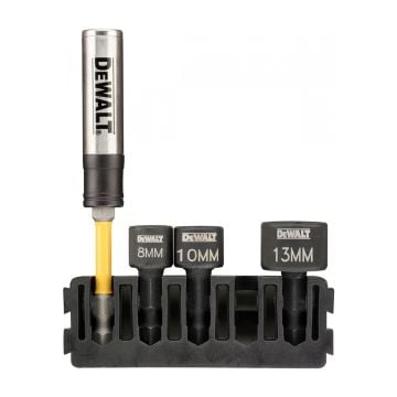 DeWalt DT70826-QZ TOUGHCASE Stubby Nut Driver & Torsion Bit Holder x4 Pcs