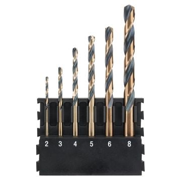 DeWalt DT70828-QZ TOUGHCASE Black & Gold Round Shank Mix Bar Set x6 Pcs