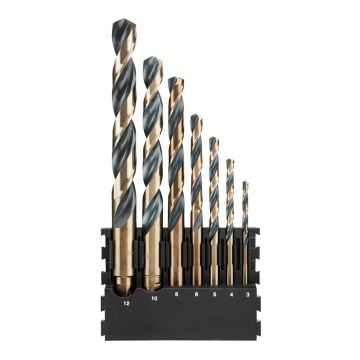 DeWalt DT70829-QZ Black & Gold HSS-G Metal Drilling TOUGHCASE Bit Bar Set x7 Pcs