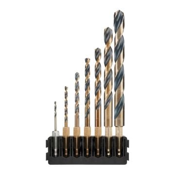 DeWalt DT70831-QZ TOUGHCASE Black & Gold Hex Mix Bar Set x7 Pcs