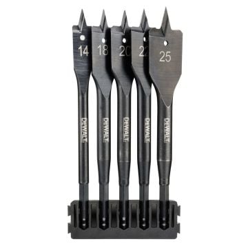 DeWalt DT70833-QZ Extreme Flatwood TOUGHCASE Bit Bar Set x5 Pcs