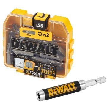 DeWalt DT71560-QZ PZ2 TOUGHCASE 25mm Inc Bit Holder x26 Pcs
