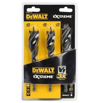 DeWalt DT90237-QZ Extreme Tri Flute 152mm Bit Set x3 Pcs
