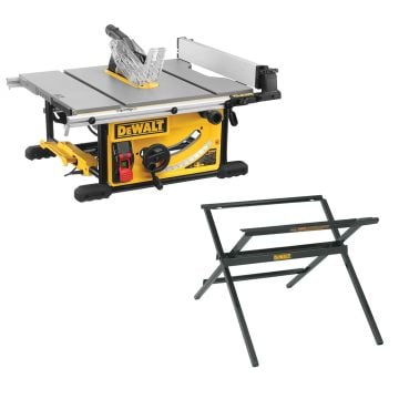 DeWalt DWE7492 250mm Table Saw 240v + DWE74912-XJ Scissor Leg Stand