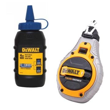 DeWalt DWHT48304P TOUGHSERIES Chalk Line & Blue Chalk Set 30m/100ft