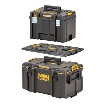 DeWalt DWST08017-9 TOUGHSYSTEM 2.0 To TSTAK Adapter Bundle Inc Large Tool Box / Deep Storage Box / Adapter Plate