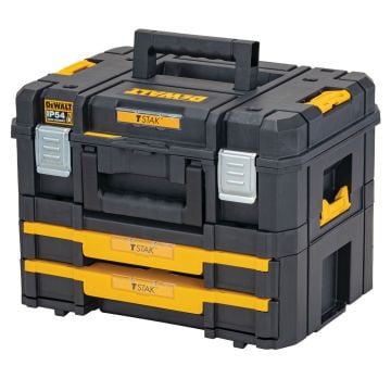 DeWalt DWST83395-1 TSTAK Combo Kit Inc Double Drawers & Carry Case