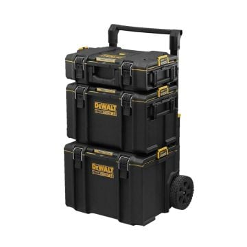 DeWalt DWST83526-1 TOUGHSYSTEM 2.0 Stackable Tool Boxes & Trolley Kit x3 Pcs