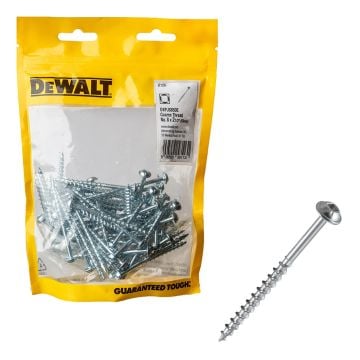 DeWalt DXPJS850E 50mm Square Flange Self-tapping Pocket Hole Coarse Thread Screws x250 Pcs