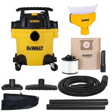 DeWalt DXV20PB Wet & Dry 20L Vacuum With DXVA00-1500E Dust Collector 240v