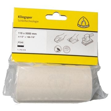 Klingspor 366988 PS 33 B 115mm x 5m 320 Grit Abrasive Sanding Roll