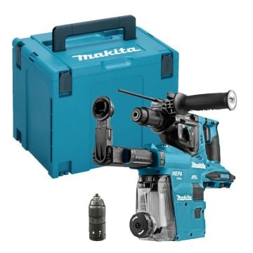 Makita DHR281ZWJ Twin 18v LXT SDS+ Rotary Hammer Body Only With Dust Extraction Unit