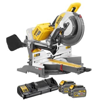 DeWalt DHS780T2-GB 305mm (12") 2x 54v FLEXVOLT Cordless Mitre Saw Inc 2x DCB546 Batts