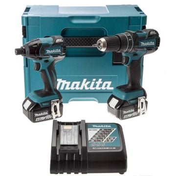 Makita DLX2002MJ 18v Li-ion Brushless Twin Kit Inc. 2 x 4.0Ah Batts