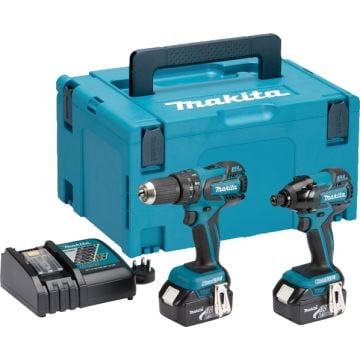 Makita DLX2007MJ 18v Brushless Impact Driver/Combi Drill Kit inc 2x 4Ah Batts in Makpac Case