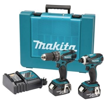 Makita DLX2012 18v Combi Drill & Impact Driver Kit inc 2x 3Ah Batts