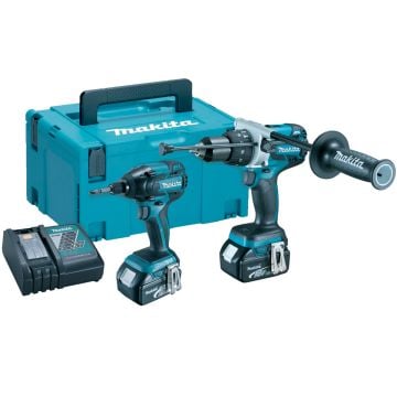 Makita DLX2040TJ 18v Brushless Impact Driver/Combi Drill Kit inc 2x 5.0Ah Batts
