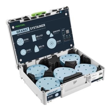Festool 578193 SYS-STF D125 GR-Set 125mm Sanding Discs & Systainer Case