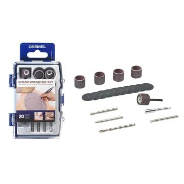 Dremel 681 Woodworking Accessory Set x20 Pcs 2615C681JA