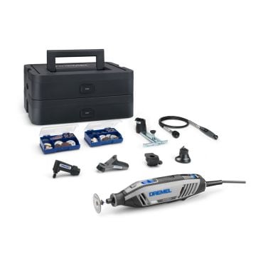 Dremel 4250 Platinum+ Corded Multi Tool 240v Inc 128x Accessories + 6x Attachments In Carry Case