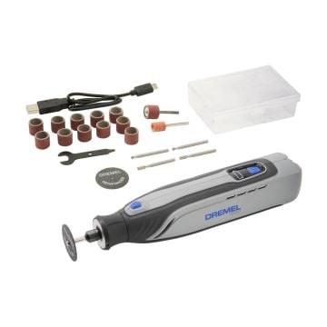Dremel 8150-20 Rechargeable Brushless Multi Tool Inc USB-C Cable + 20x Accessories
