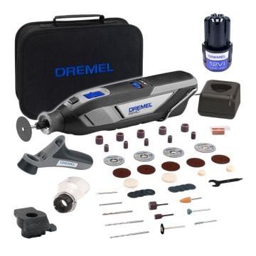 Dremel 8240-3/45 12v Cordless Rotary Multi Tool Inc 1x 2.0Ah Battery + 45x Accessories