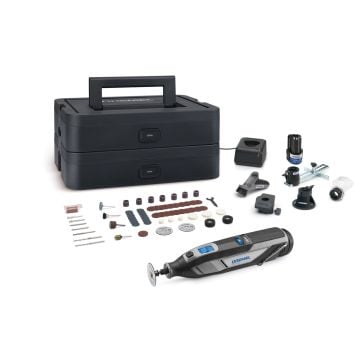 Dremel 8240 Platinum+ 12v Cordless Brushless Multi Tool Inc 1x 2.0Ah Battery / 65x Accessories / 6x Attachments