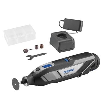 Dremel 8240-5 12v Cordless Rotary Multi Tool Kit Inc 1x 2.0Ah Battery + 5x Accessories