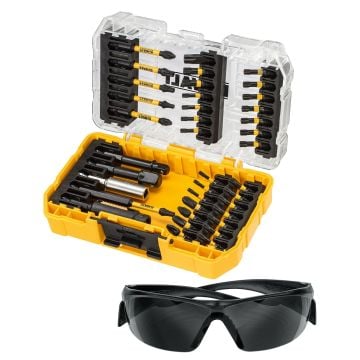 DeWalt DT70733T-QZ FLEXTORQ TOUGHCASE Bit Set Inc Safety Glasses x38 Pcs