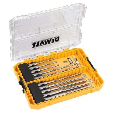 DeWalt DT70752-QZ TOUGHCASE SDS+ Full Head Carbide Masonry Drill Bit Set x10 Pcs