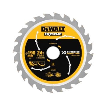 DeWalt DT99562-QZ XR Xtreme Runtime 190mm x 30mm x 24T CSB Circular Saw Blade