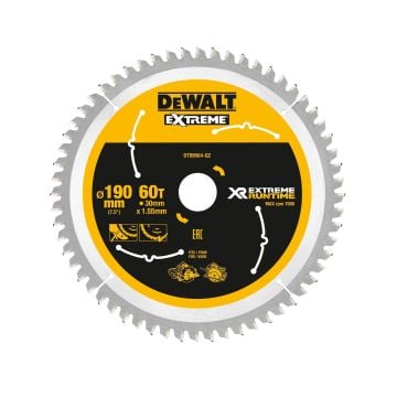 DeWalt DT99564-QZ XR Xtreme Runtime 190mm x 30mm x 60T CSB Circular Saw Blade