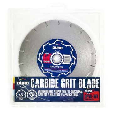 DURO Plus 230DPVB-WB Carbide Grit Angle Grinder Blade 230mm x 22.20 mm (9")