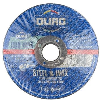 DURO 115mm x 6mm Steel & Inox Discs with DC x5 Pcs